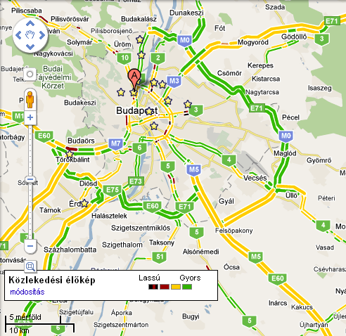 TMC forgalmi info a Google Maps térképén | blog.sancho.hu