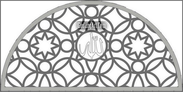 Desain Teralis - Ornamen Jendela Masjid Gudang Art Design