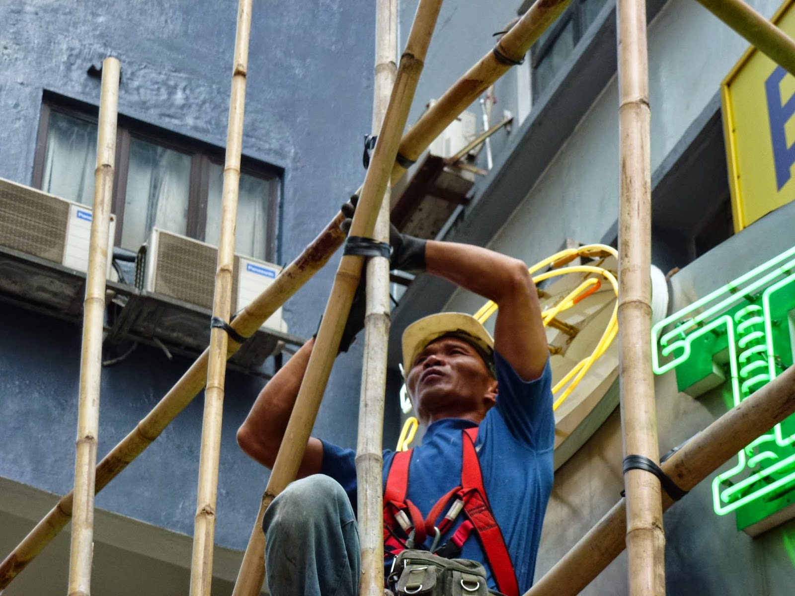 Cath à HK Echafaudages en bambou