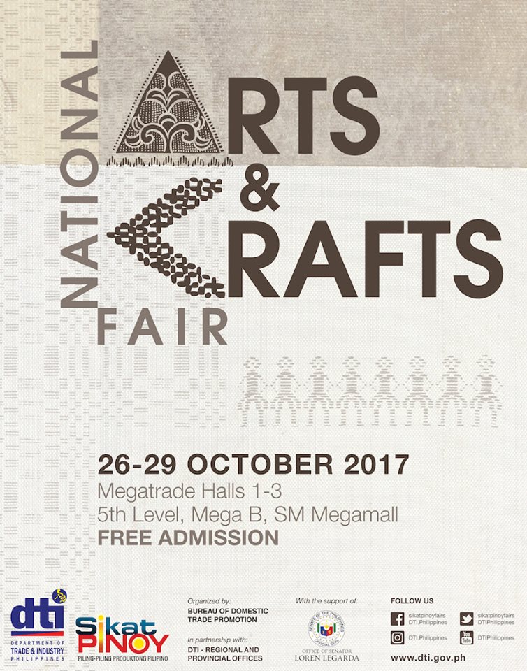 Manila Shopper National Arts & Crafts Fair at SM Megatrade Oct 2017