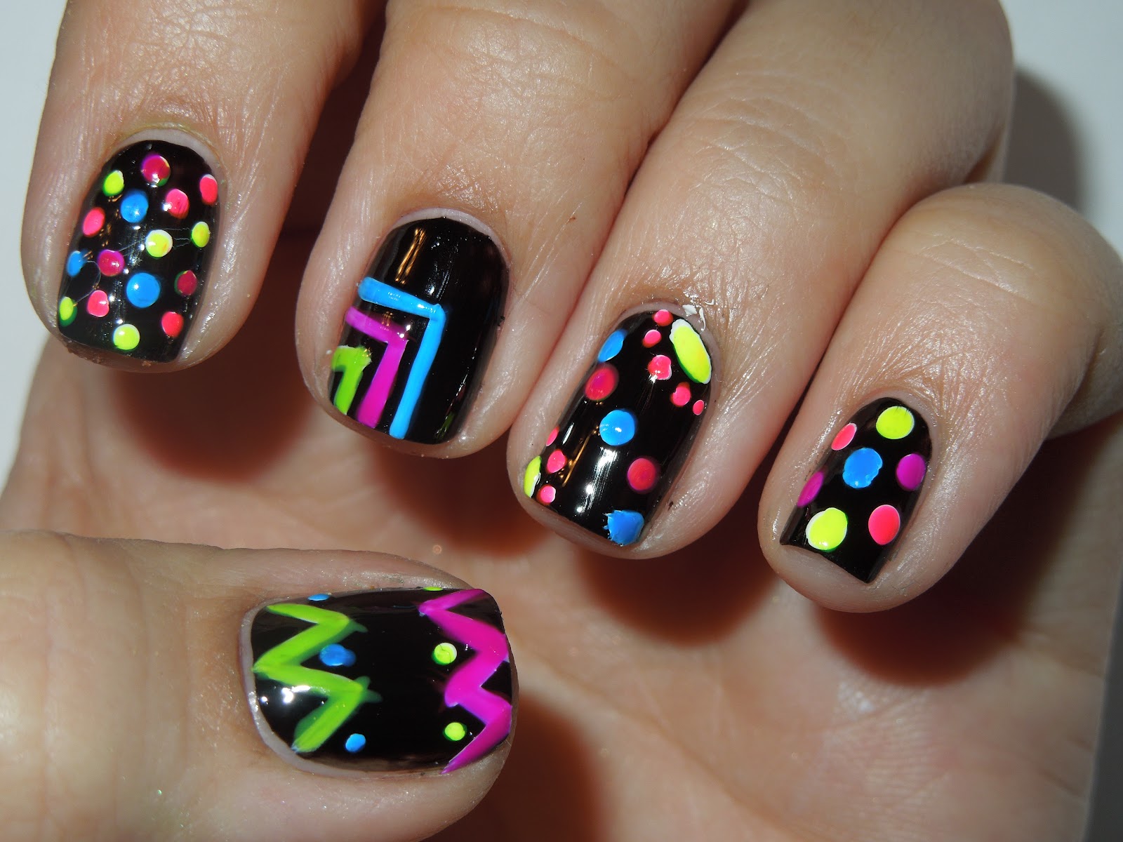 Pretty In Polish: Black and Neon