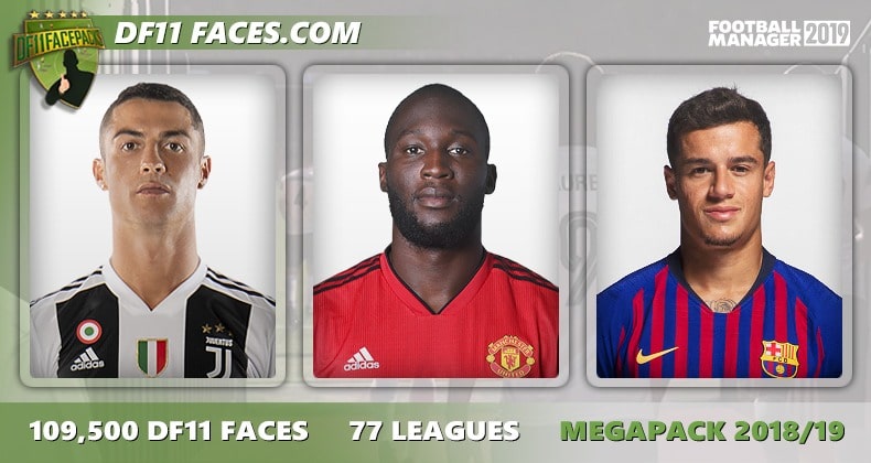 DF11 Style Football Manager 2019 Faces Megapack DF11 Style Football Manager 2019 Faces Megapack