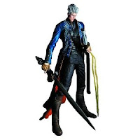 This is a Vergil action figure, holding Yamato and standing tall
