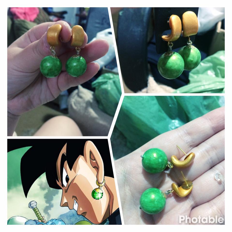 Loja Otaku Fan Coisas: Brincos Potara Dragon Ball SUper - sob encomenda!!