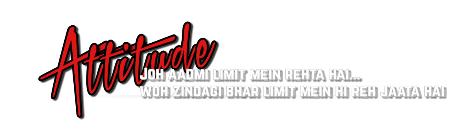 Attitude Text Hd Png - Editing tips | Text Png Effect ...