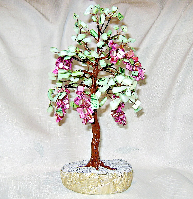 Etsy Russian Team Tutorial of bonsai tree of beads and wire