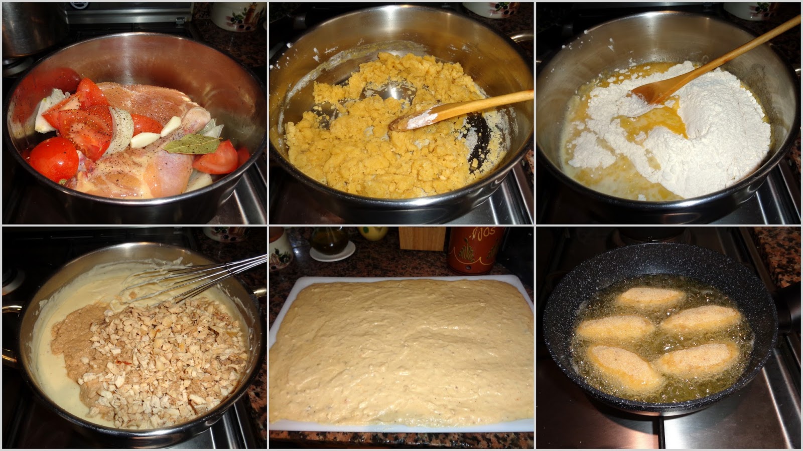 RECETAS DE MI MADRE Y MIAS Croquetas de pollo rustido