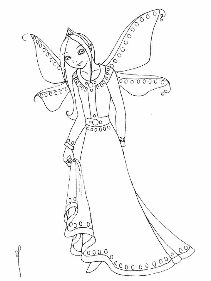 fairy prince coloring pages - photo #18
