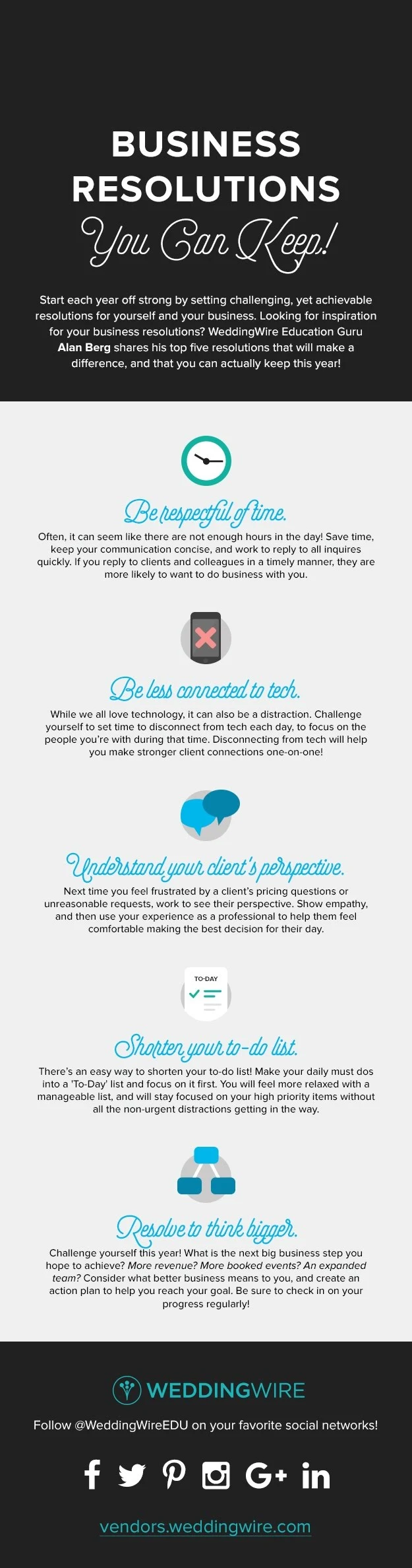 Five Business Resolutions That You Can Keep - #infographic