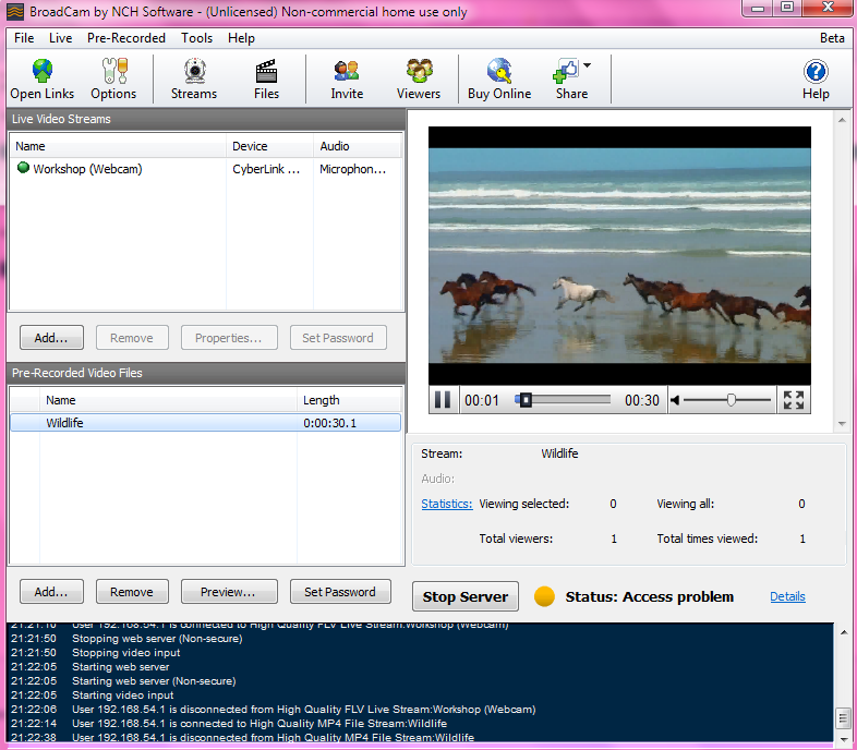 Iin Lesmana Membuat Server Video Streaming dengan Broadcam Live Video Streaming