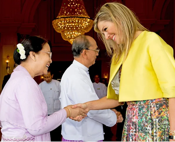  Queen Máxima of The Netherlands attended the meeting of the Financial Inclusion Roadmap in the Nay Pyi Taw