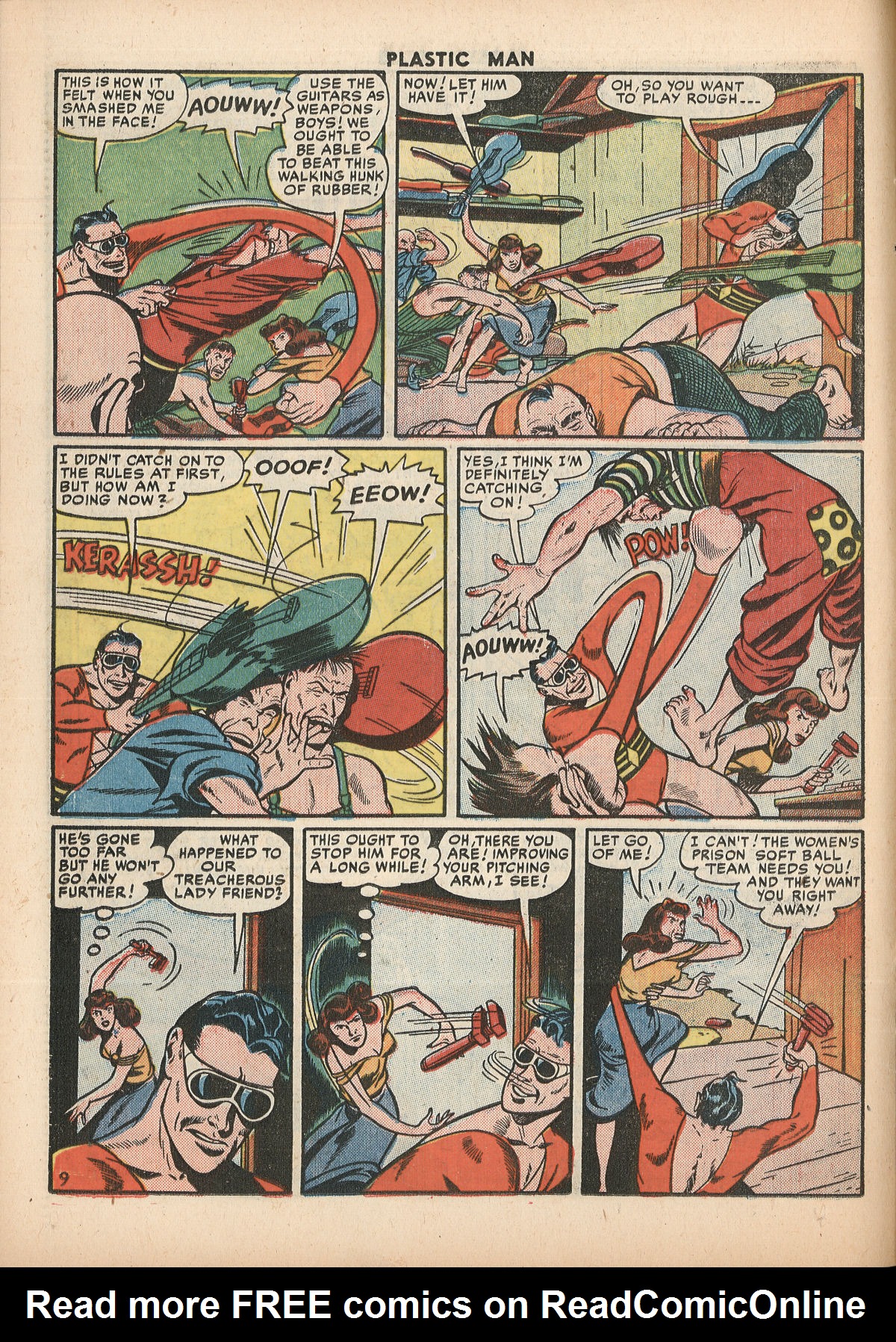 Read online Plastic Man (1943) comic -  Issue #29 - 24