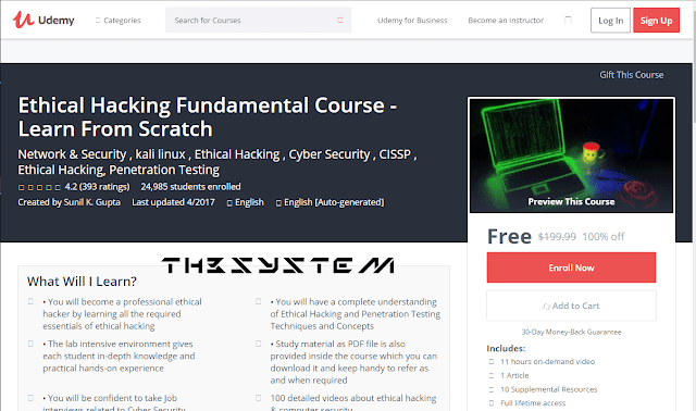 Hurried to get advanced course on hackHacking for free (worth $200)