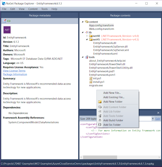 Failed the Turing Test Microsoft 70487 Manage packages by using NuGet