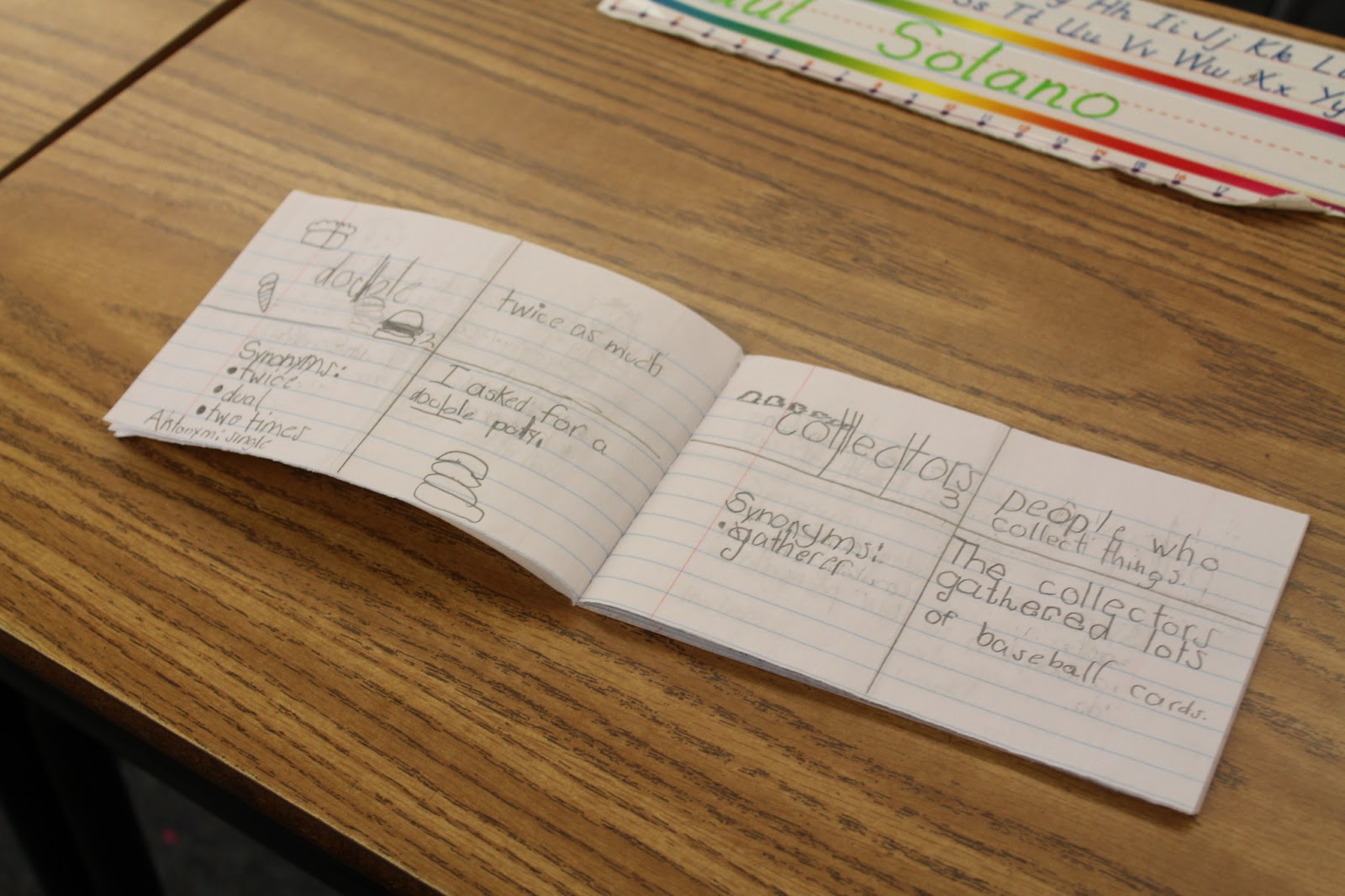 Making Lemonade in Second Grade Vocabulary Notebooks Simplified