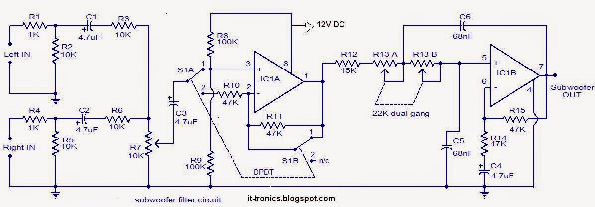 IT - ELECTRONICS: 12 Volts Low pass filter circuit