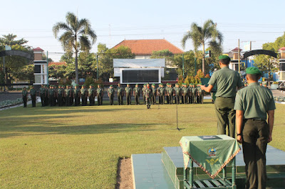 KODIM SRAGEN LAKSANAKAN UPACARA BENDERA 17 AN BULAN JULI 2017