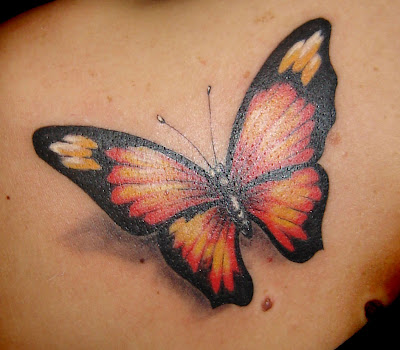 Tatuaje mariposa 3D