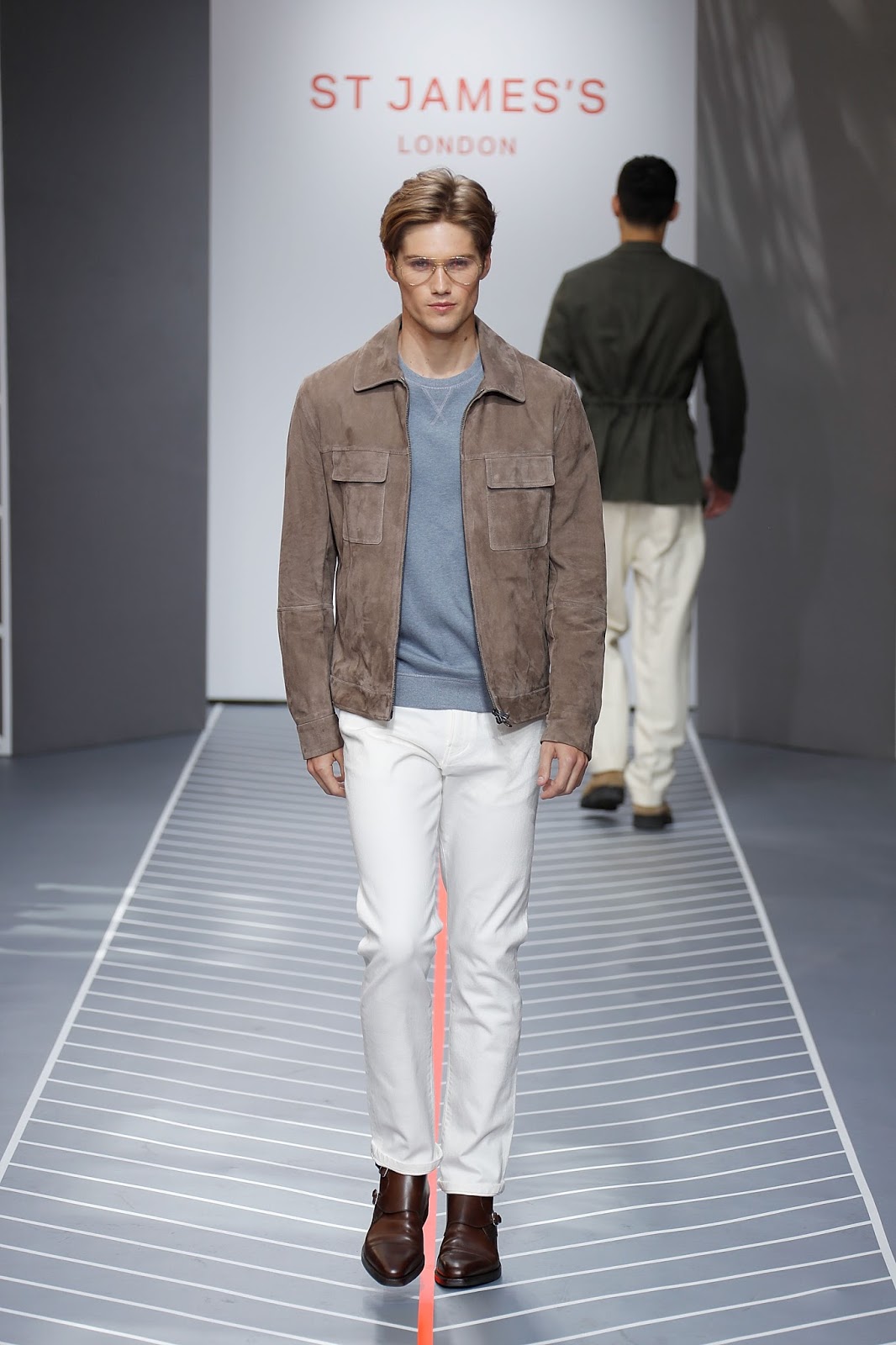 London Fashion Week Men's on Jermyn Street St James's London Grey Fox