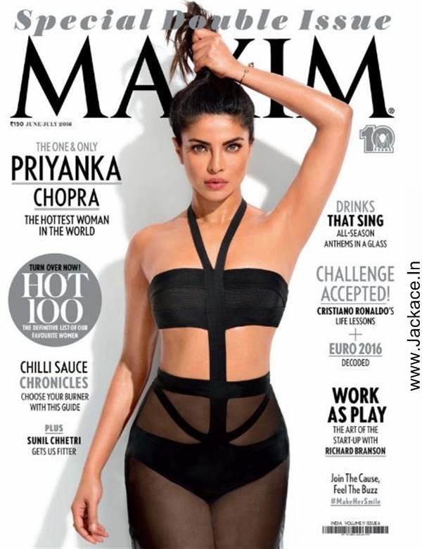 Priyanka Chopra Stuns In Black On The Maxim Cover