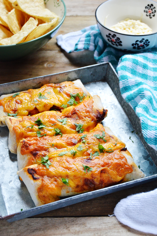 Cocina para burros Enchiladas de carne