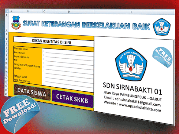 Aplikasi Cetak Skkb Untuk Siswa Format Excel
