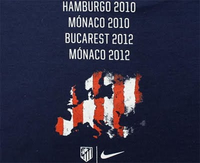 Atlético de Madrid camiseta celebración Supercopa 2012 Nike