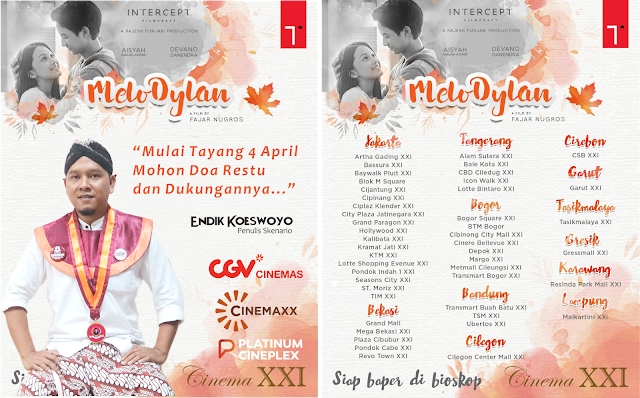 Jadwal Tayang Film Melodylan mulai 4 April 2019 di bioskop seluruh Indonesia