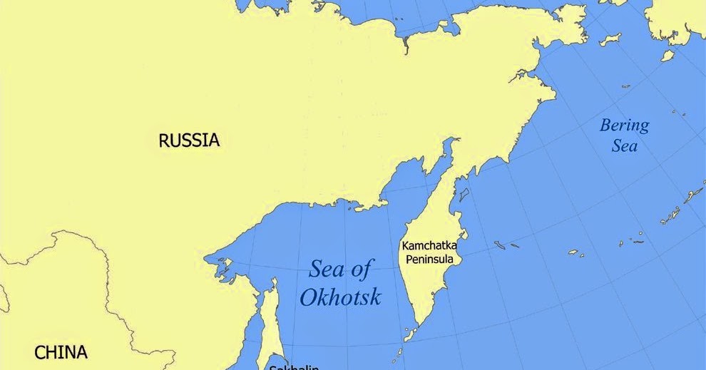 Охотск город карта