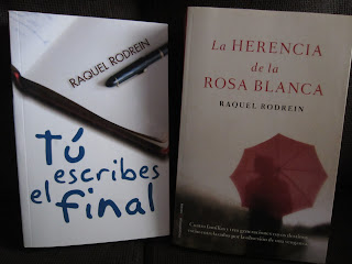 Libros Tú escribes el final y La herencia de la rosa blanca de Raquel Rodrein