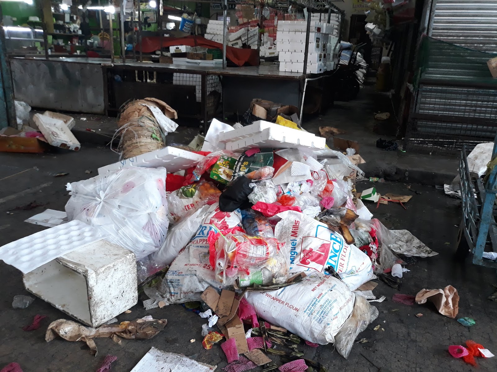 Heaps of Garbage Dot Streets of Metro Manila following the New Year