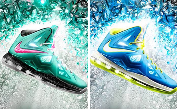 NWK to MIA: NIKE LEBRON X+ ID “SOUTH BEACH” AND “SPRITE” SAMPLES