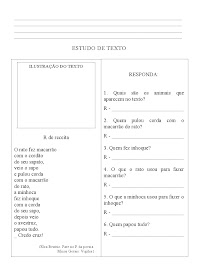 Texto Intrepido Texto curtos para interpretação de texto | Educação infantil