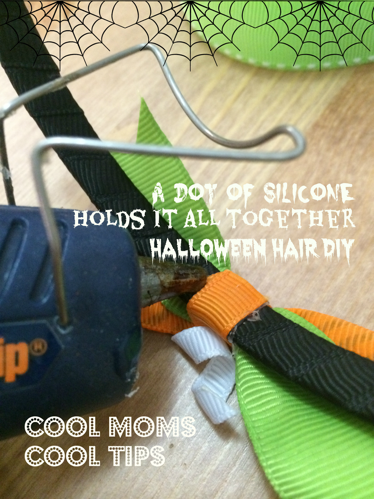 cool moms cool tips DIY Halloween Headband proces