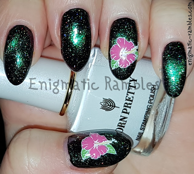 Floral Stamped Nails floral-stamped-nails
