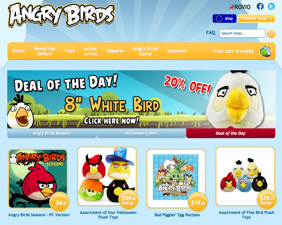 Helen's Retail Blog Angry Birds opens retail store
