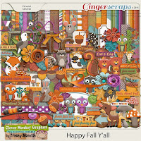 Kit : Happy Fall Y'all by Clever Monkey Graphics