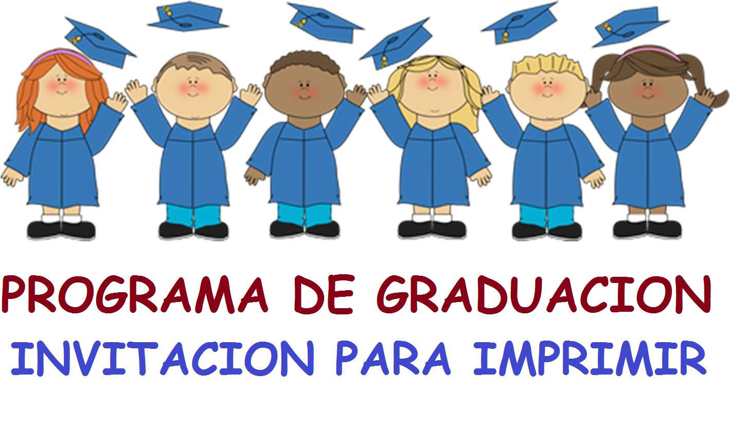 Programa De Graduacion Invitacion Para Imprimir Planeaciones Gratis