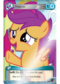 My Little Pony Blue Pegasus Token Marks in Time CCG Card