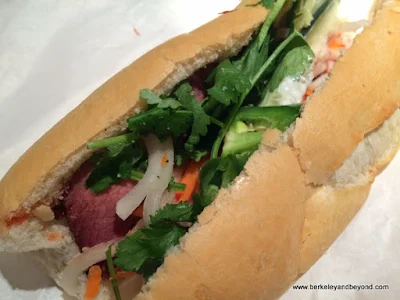 #4 banh mi barbecue pork sandwich at Cam Huong Cafe in Chinatown Oakland, California