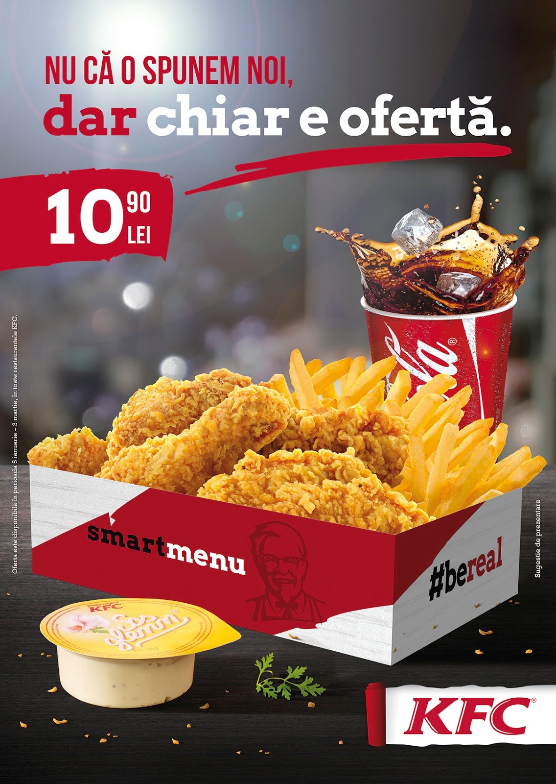 Mega Bacau KFC readuce in meniu ofertele Smart