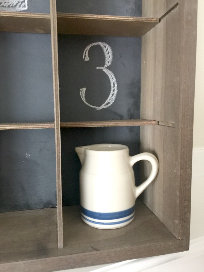 DIY Chalkboard Wall Cubbies