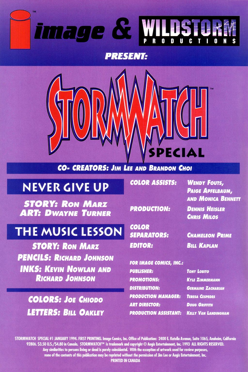 Read online Stormwatch (1993) comic -  Issue # _Special 1 - 2