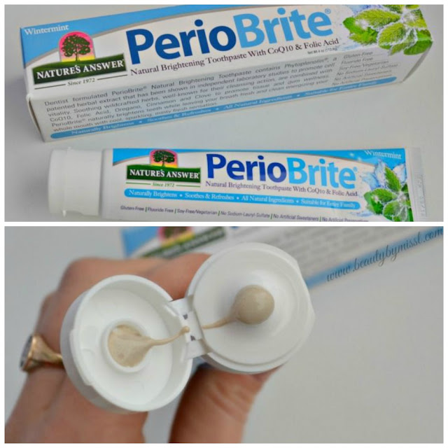 iHerb discounts Does Nature’s Answer PerioBrite Natural Brightening Toothpaste with CoQ10