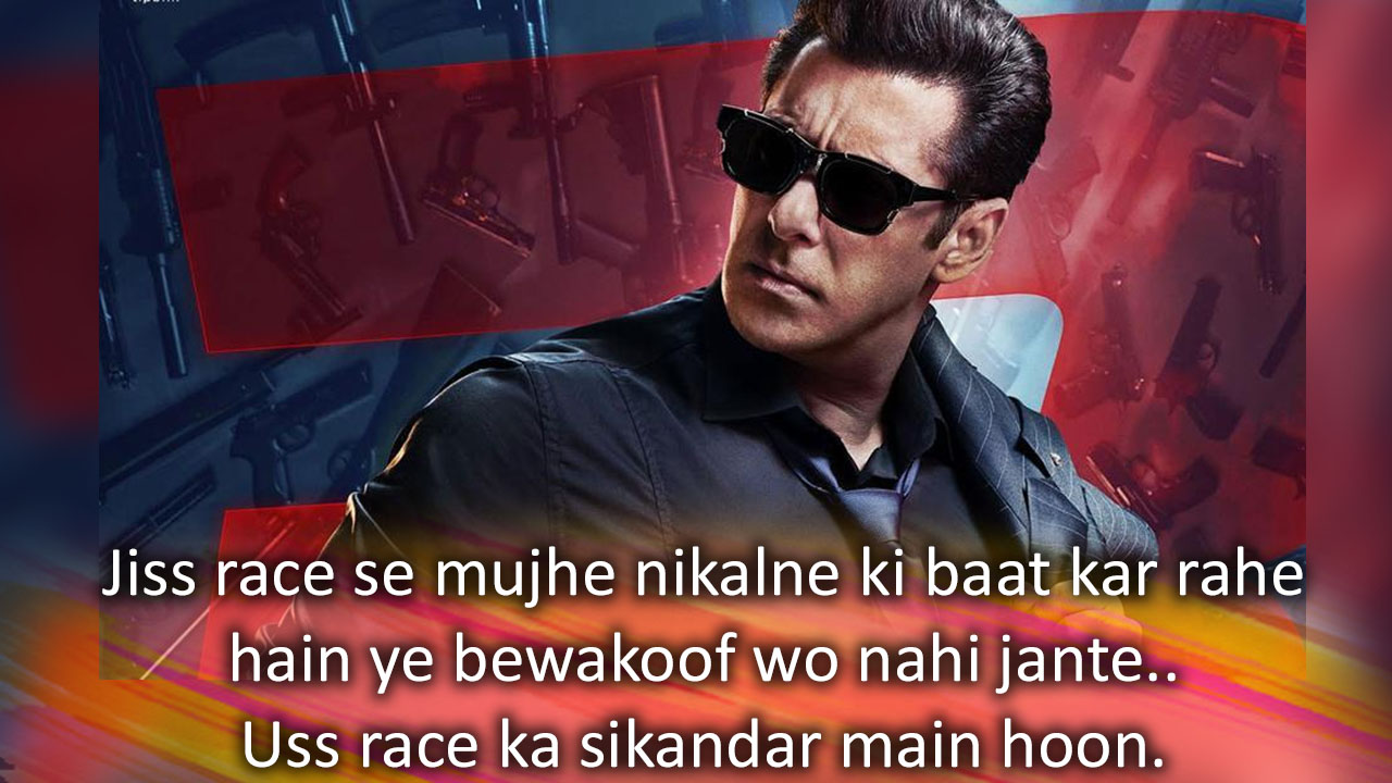sudh desi india: RACE 3 Movie Dialogues – Salman Khan, Anil Kapoor, Jacqueline Fernandez, Daisy Shah, Bobby Deol