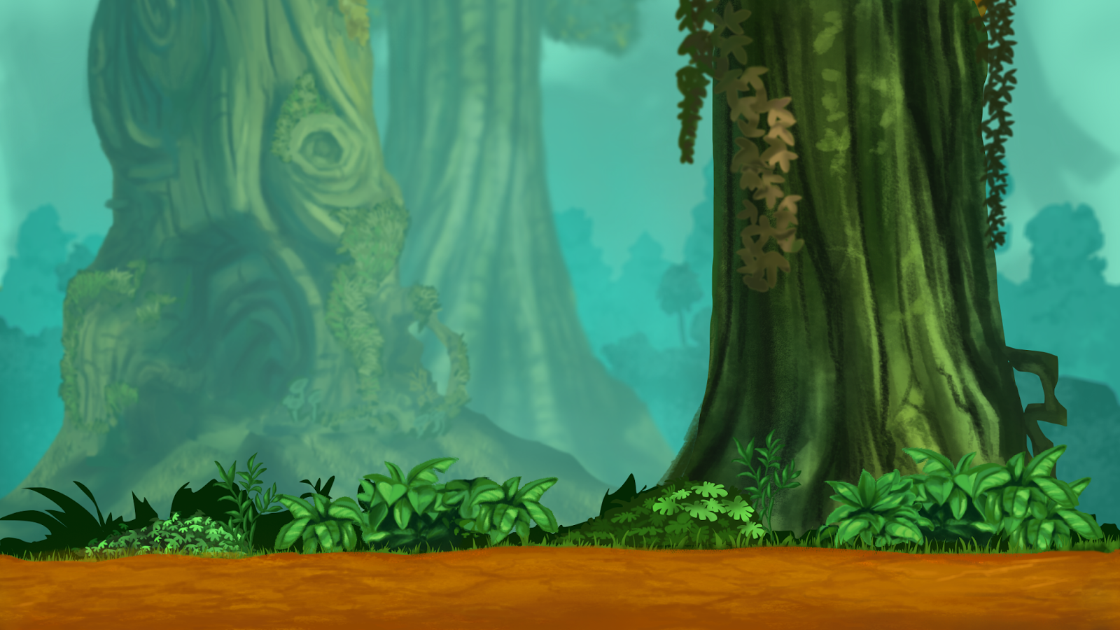 Jungle 2d game backgrounds Art of Pradeep Das: Jungle BG