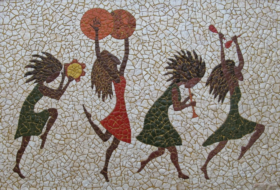 egg mosaic drawing ~ ideas arts and crafts projects