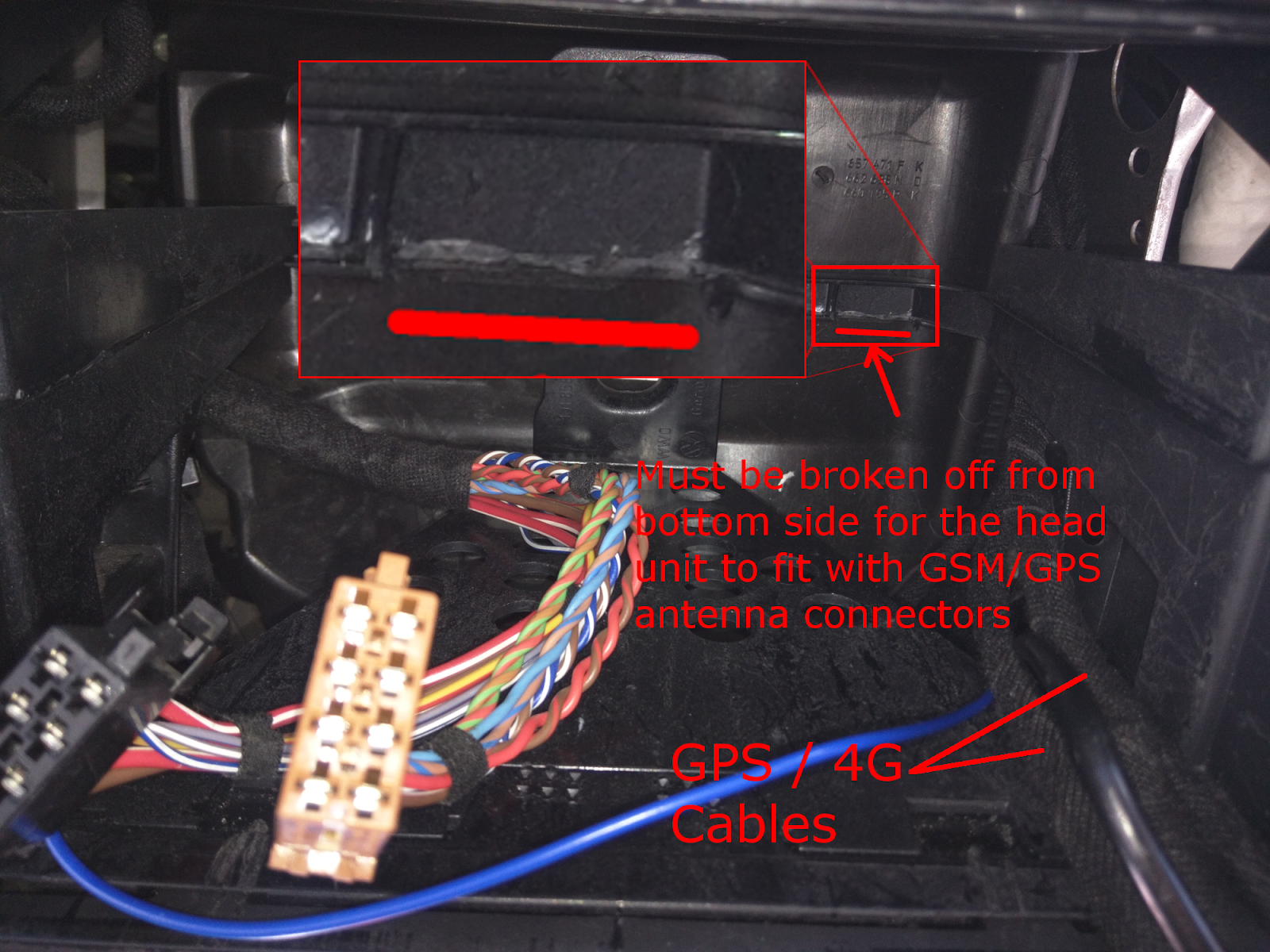 Life Hacks Blog Golf MK4 Variant GPS/GSM/FM triplex antenna + Android head unit installation
