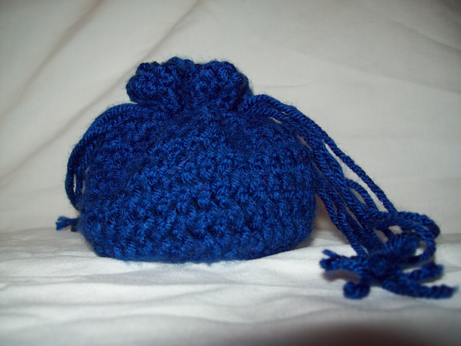 Stitchin&#39; the Night Away: Crochet Mini Drawstring Bag