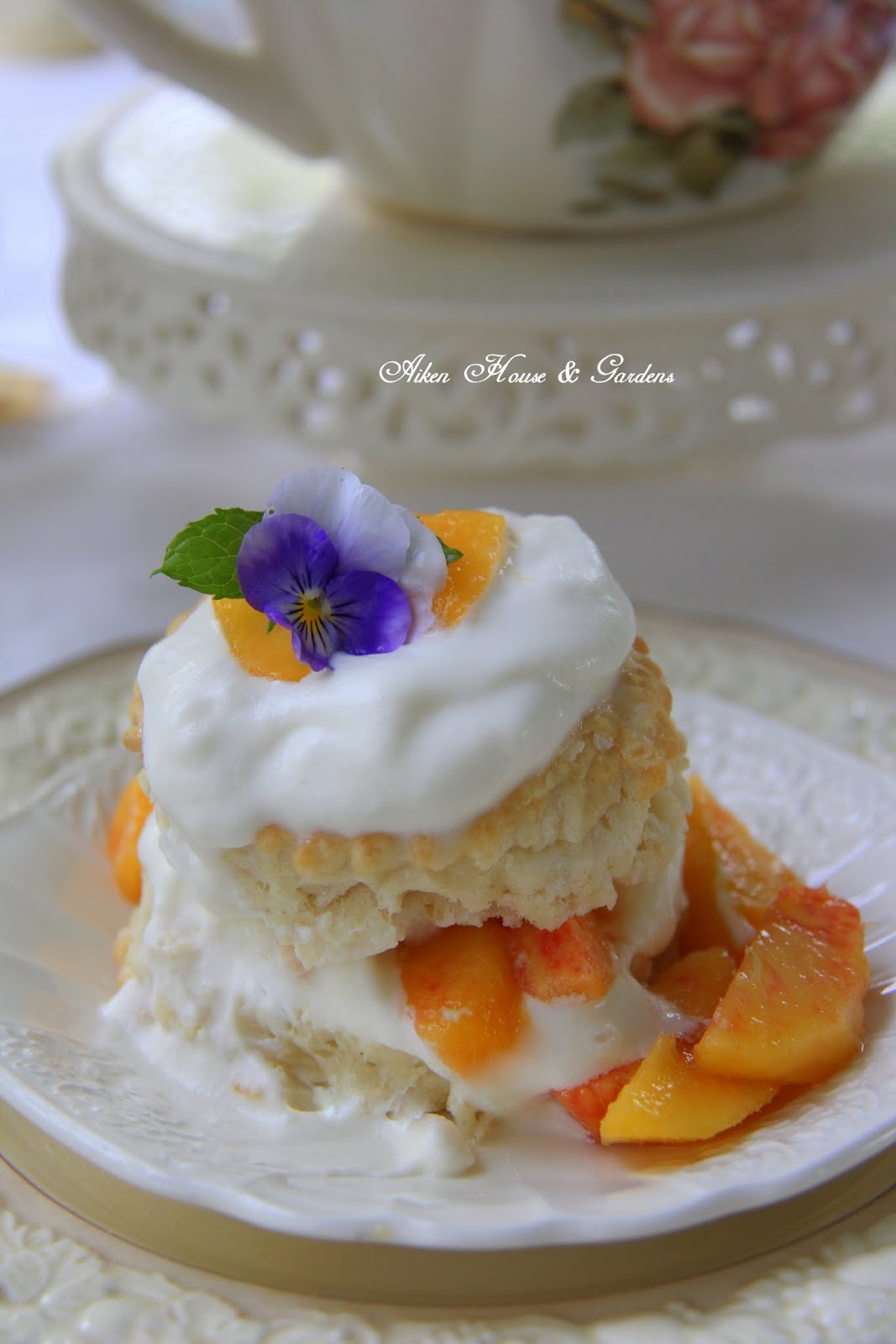 Aiken House & Gardens Peach & Cream Tea